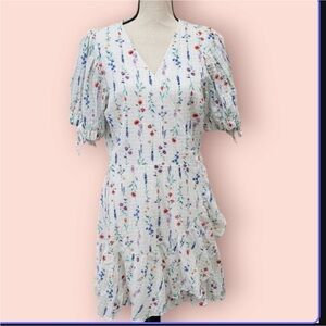 NWT Lauren Conrad Floral Cotton Wrap Dress Size Large